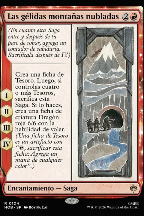Las gélidas montañas nubladas