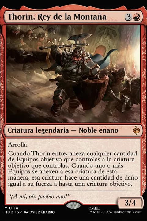Thorin, Rey de la Montaña