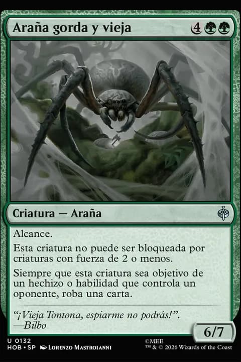 Araña gorda y vieja