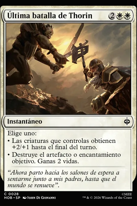 Última batalla de Thorin
