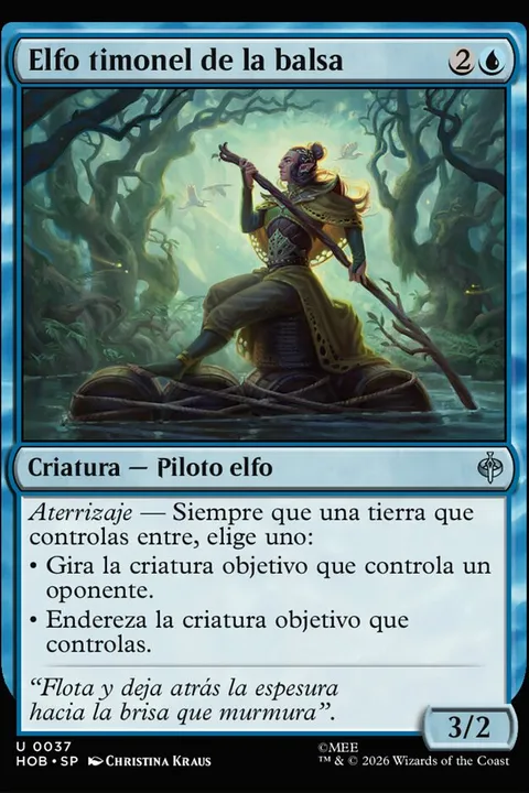 Elfo timonel de la balsa