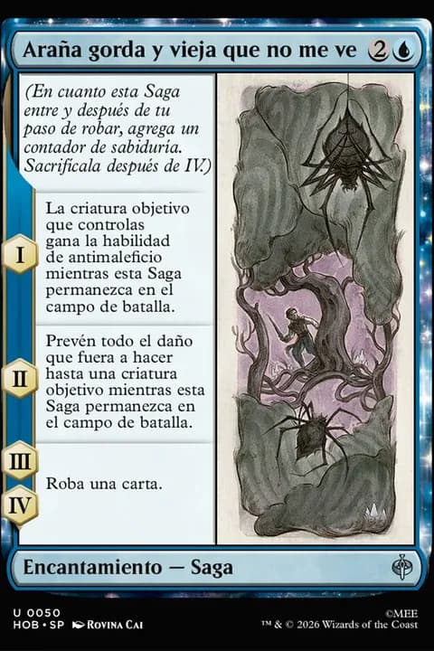Araña gorda y vieja que no me ve
