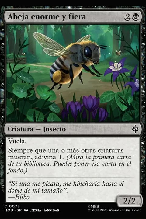 Abeja enorme y fiera