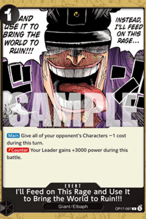 I'll Feed on This Rage and Use It to Bring the World to Ruin!!!