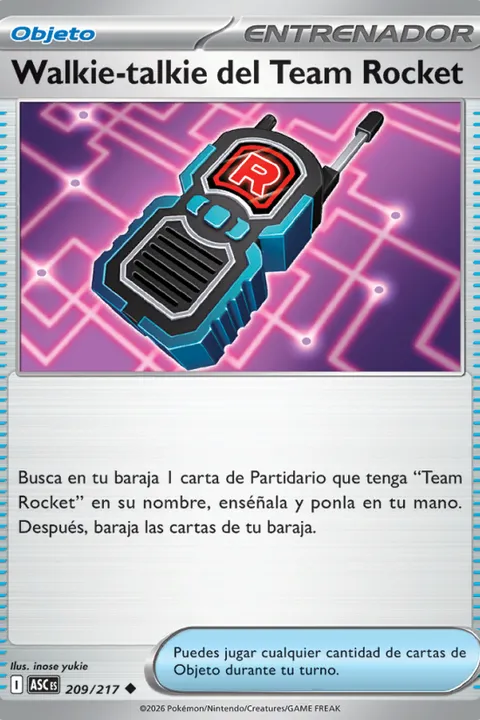 Walkie-talkie del Equipo Rocket