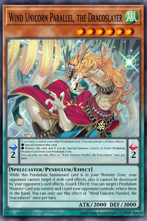 Unicornio de Viento Paralelo, el Dracoasesino