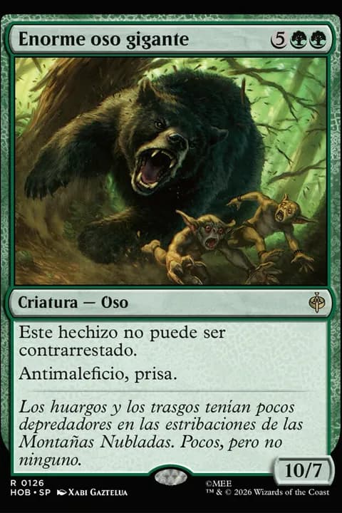Enorme oso gigante